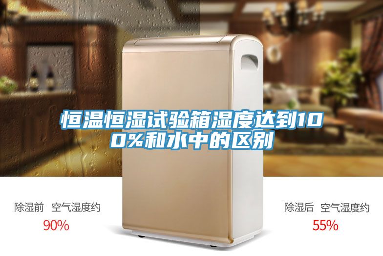 恒温恒湿试验箱湿度达到100%和水中的区别