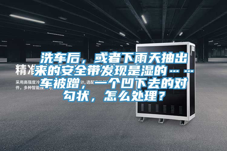 洗车后，或者下雨天抽出来的安全带发现是湿的……车被蹭，一个凹下去的对勾状，怎么处理？