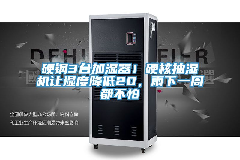 硬钢3台加湿器！硬核抽湿机让湿度降低20，雨下一周都不怕