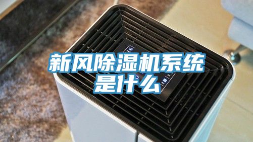 新风除湿机系统是什么