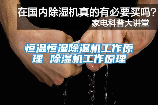 恒温恒湿除湿机工作原理 除湿机工作原理