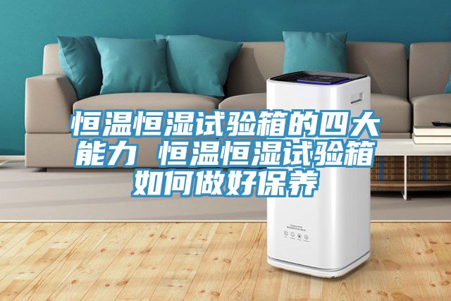 恒温恒湿试验箱的四大能力 恒温恒湿试验箱如何做好保养
