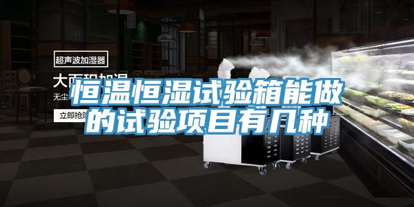 恒温恒湿试验箱能做的试验项目有几种