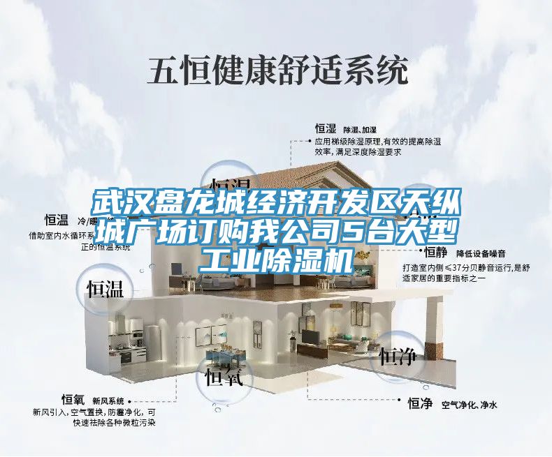 武汉盘龙城经济开发区天纵城广场订购我公司5台大型工业除湿机