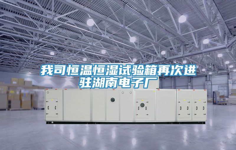 我司恒温恒湿试验箱再次进驻湖南电子厂