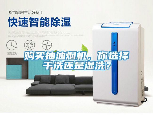 购买抽油烟机，你选择干洗还是湿洗？