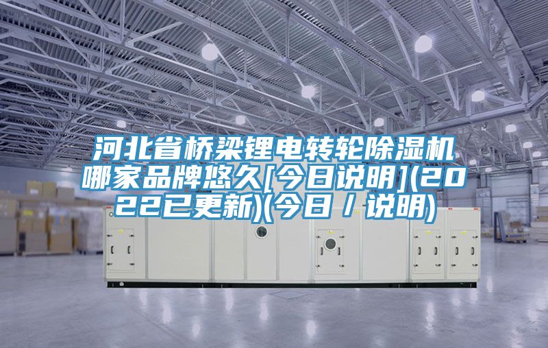 河北省桥梁锂电转轮除湿机哪家品牌悠久[今日说明](2022已更新)(今日／说明)