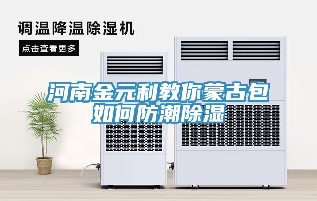 河南金元利教你蒙古包如何防潮除湿