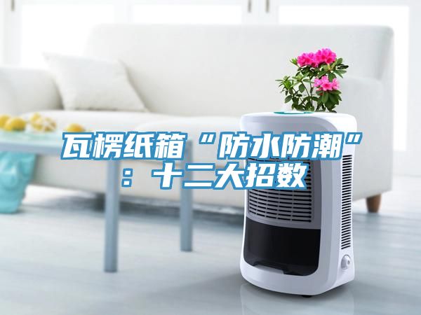 瓦楞纸箱“防水防潮”：十二大招数
