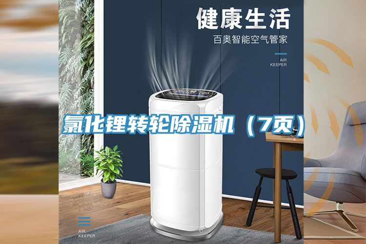 氯化锂转轮除湿机（7页）