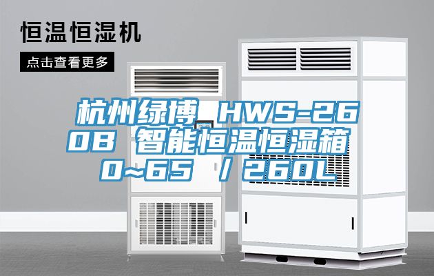 杭州绿博 HWS-260B 智能恒温恒湿箱 0~65℃／260L