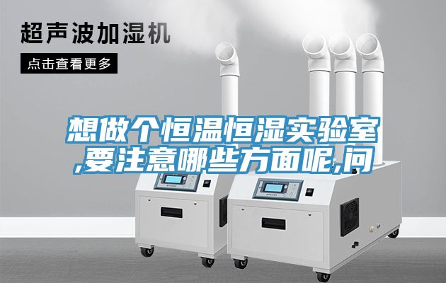 想做个恒温恒湿实验室,要注意哪些方面呢,问