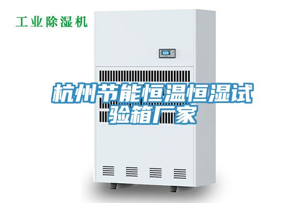 杭州节能恒温恒湿试验箱厂家