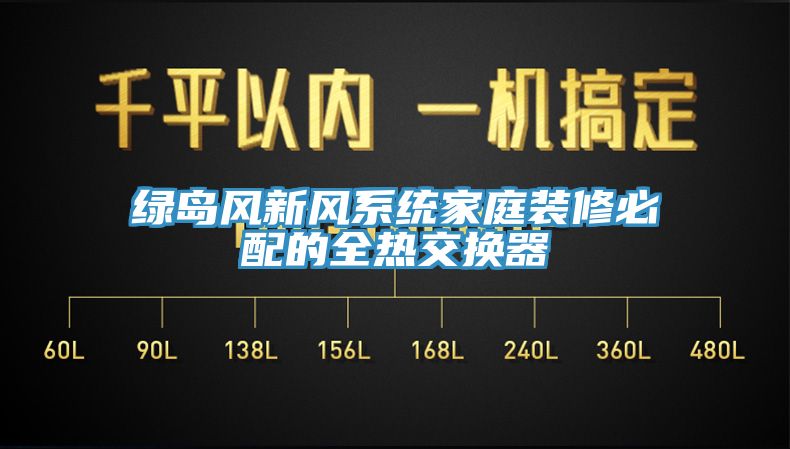 绿岛风新风系统家庭装修必配的全热交换器