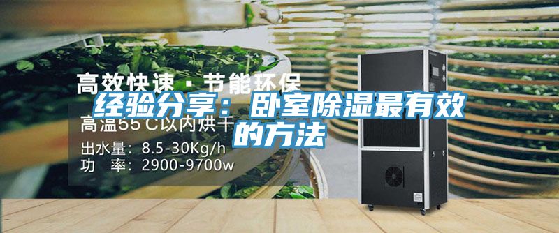 经验分享：卧室除湿最有效的方法