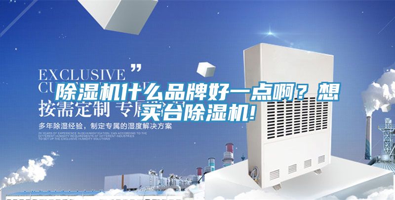 除湿机什么品牌好一点啊？想买台除湿机!