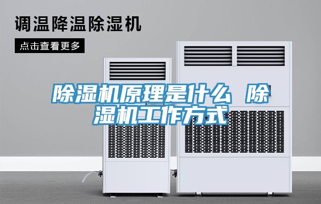 除湿机原理是什么 除湿机工作方式