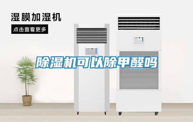 除湿机可以除甲醛吗
