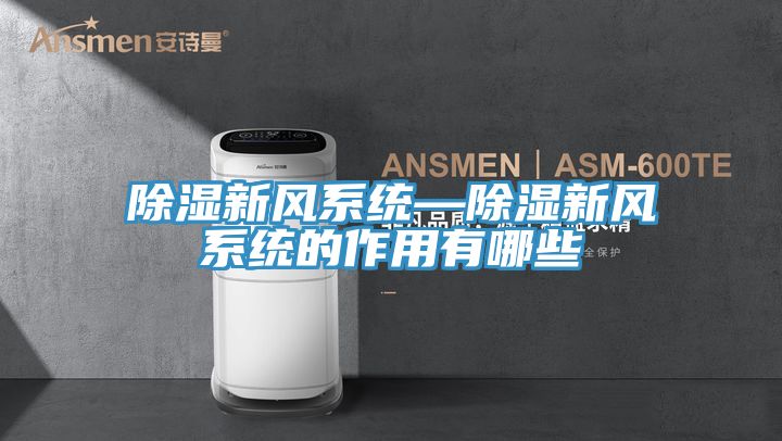 除湿新风系统—除湿新风系统的作用有哪些