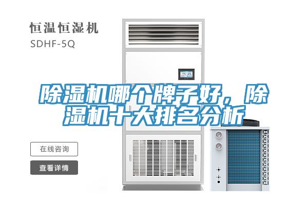除湿机哪个牌子好，除湿机十大排名分析