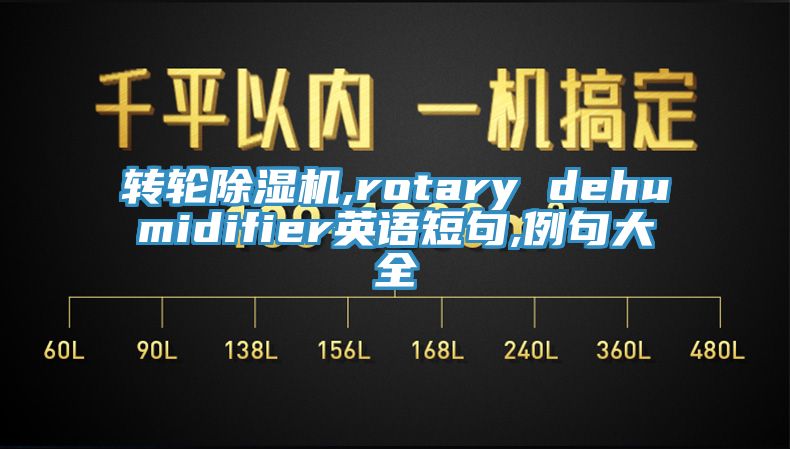 转轮除湿机,rotary dehumidifier英语短句,例句大全