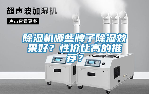 除湿机哪些牌子除湿效果好？性价比高的推荐？