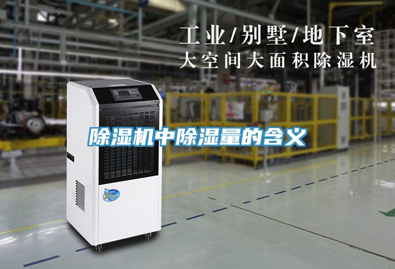 除湿机中除湿量的含义