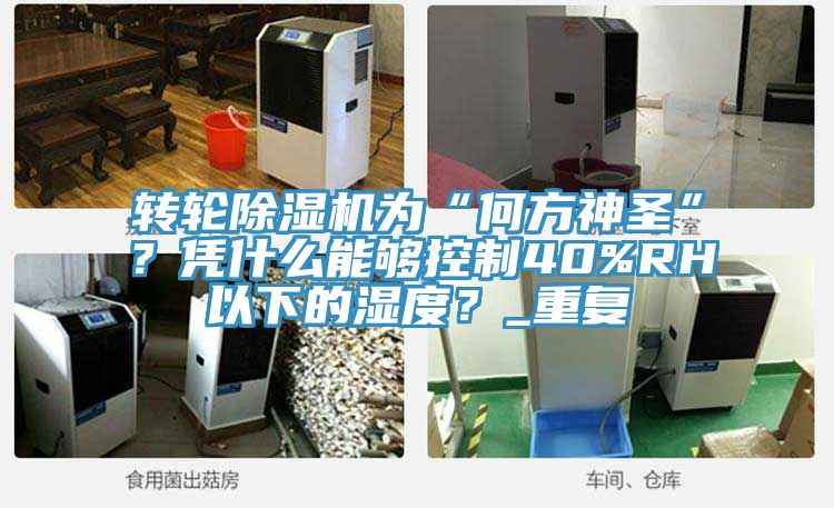 转轮除湿机为“何方神圣”？凭什么能够控制40%RH以下的湿度？_重复