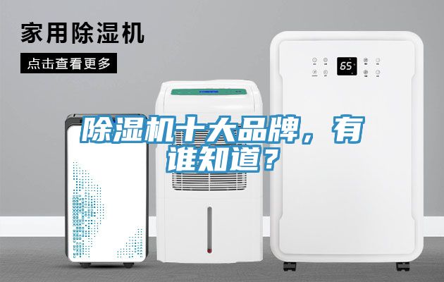 除湿机十大品牌，有谁知道？