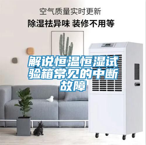 解说恒温恒湿试验箱常见的中断故障