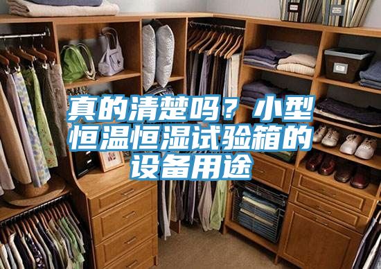 真的清楚吗？小型恒温恒湿试验箱的设备用途