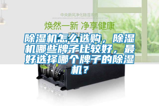 除湿机怎么选购，除湿机哪些牌子比较好，最好选择哪个牌子的除湿机？