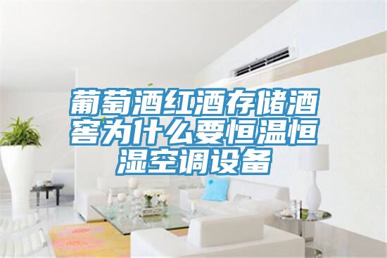 葡萄酒红酒存储酒窖为什么要恒温恒湿空调设备