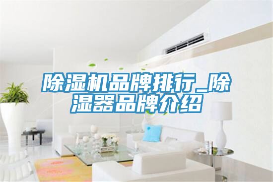 除湿机品牌排行_除湿器品牌介绍