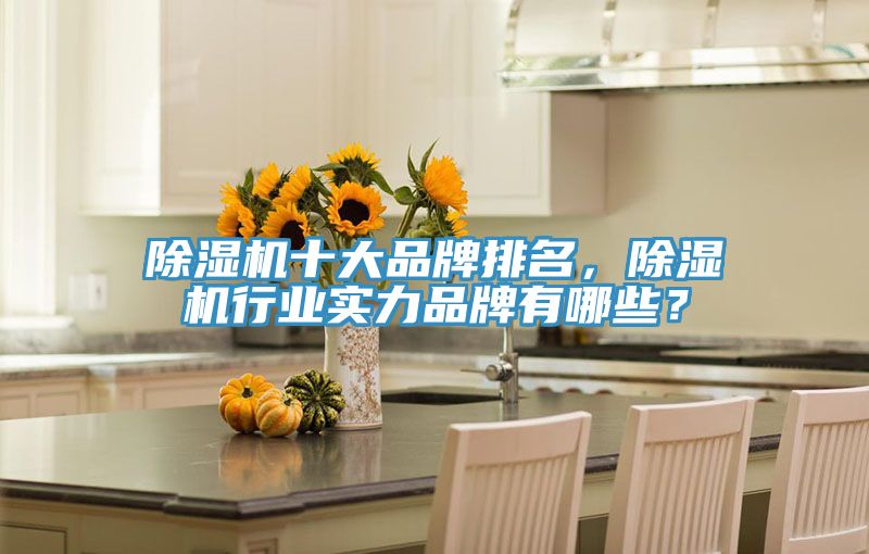 除湿机十大品牌排名，除湿机行业实力品牌有哪些？