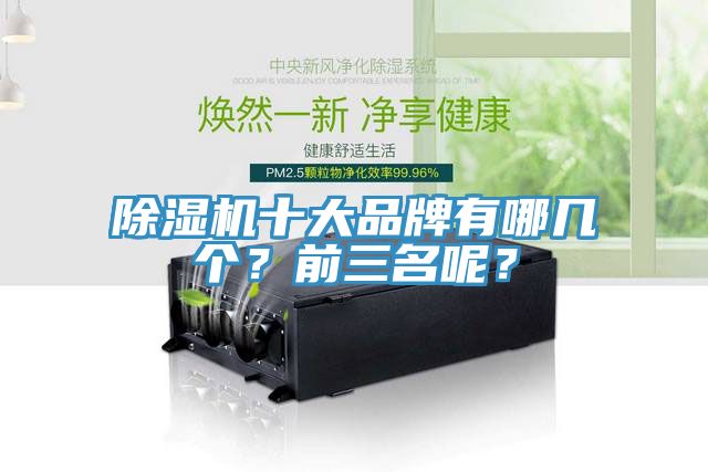 除湿机十大品牌有哪几个？前三名呢？