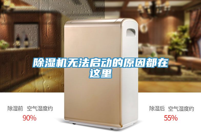 除湿机无法启动的原因都在这里