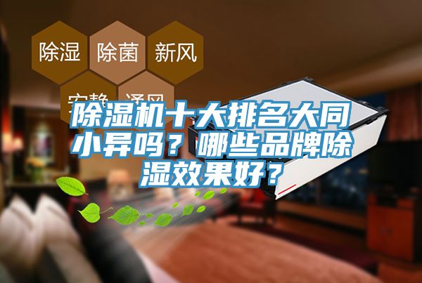 除湿机十大排名大同小异吗？哪些品牌除湿效果好？