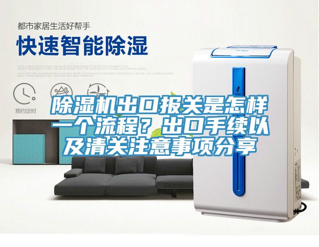 除湿机出口报关是怎样一个流程？出口手续以及清关注意事项分享