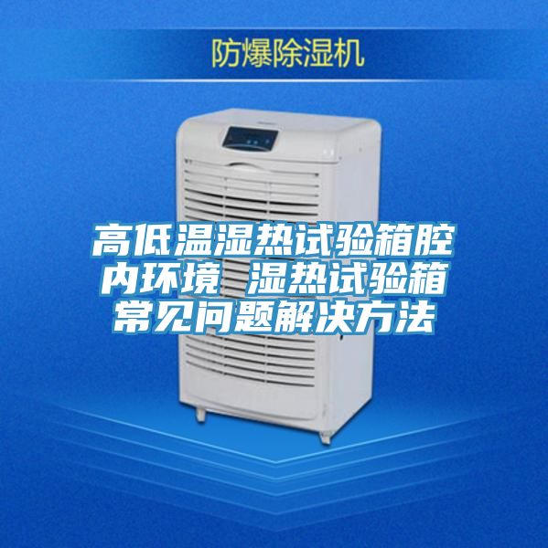 高低温湿热试验箱腔内环境 湿热试验箱常见问题解决方法